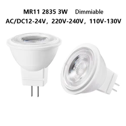 Manufacturer Wholesale Dimmable GU4 Pin MR11 Spotlight 3W DC 12V 24V AC 110V 220V Dimming Bulb Replacement Halogen Lamp White