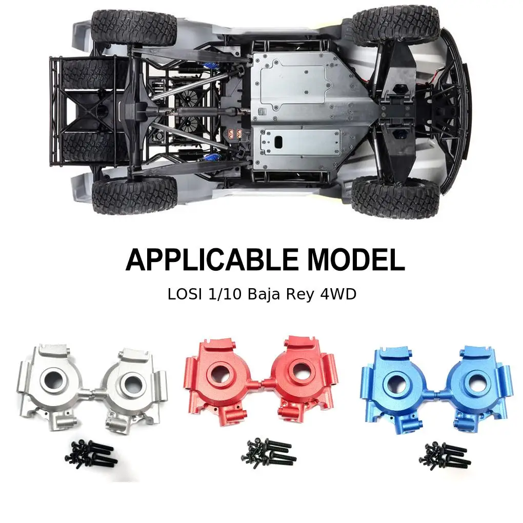 1/10 In Lega di Alluminio Durevole Durevole Scatola Ingranaggienziale Per LOSI Baja Rey 4WD RC Parte di Auto RC Accessori Auto Parti di Ricambio