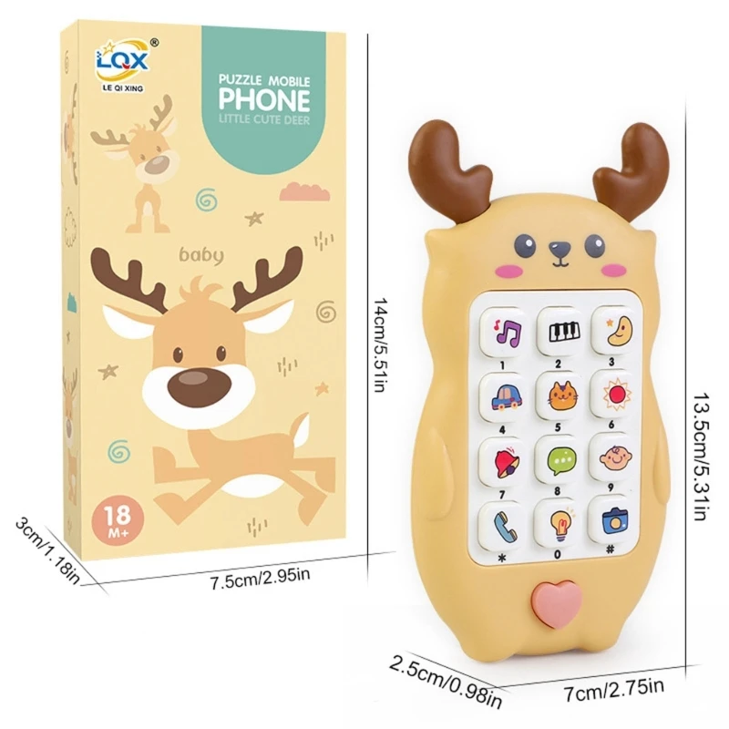 Puzzle téléphone portable jouet bébé téléphone jouet à croquer lumière son jouet éducation précoce jouet saisir jouet main-oeil