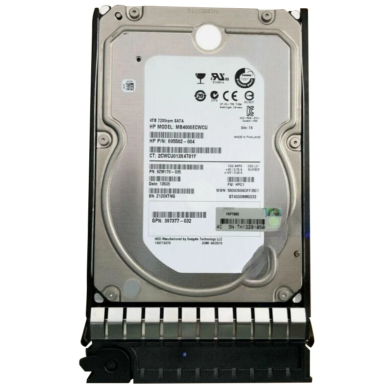 

100%New In box 3 year warranty 694374-B21 G8 G9 4TB 6G 7.2K 3.5 SATA Need more angles photos, please contact me