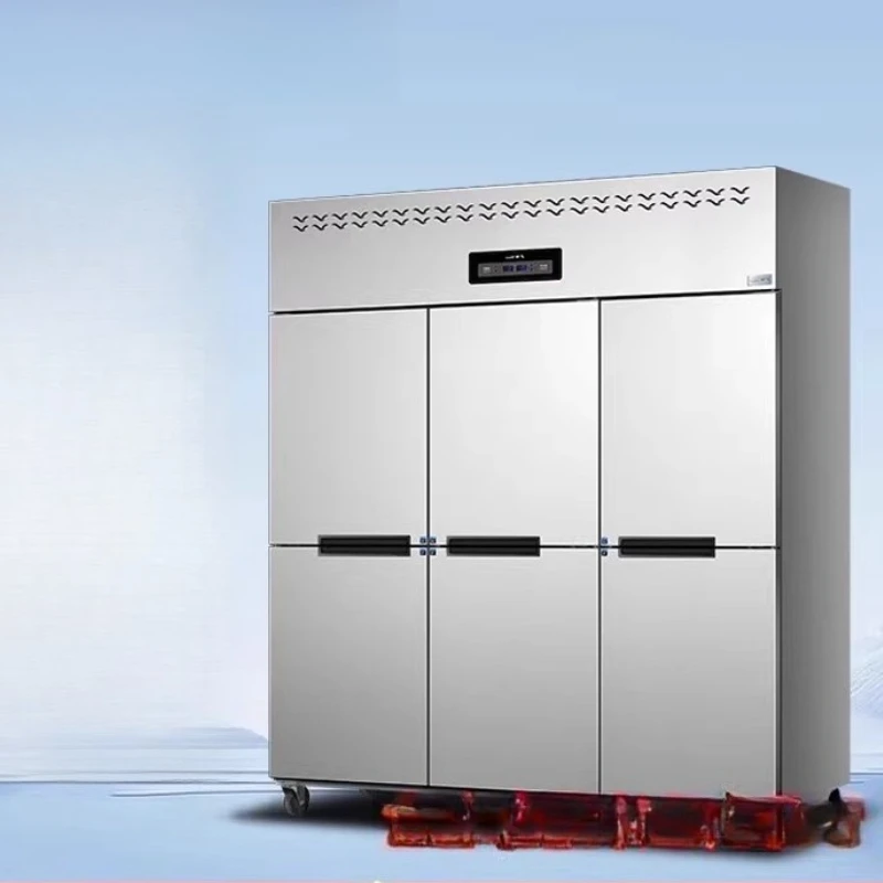 

Six-door refrigerator dual-temperature kitchen Refrigerated and frozen freezer Vertical large-capacity six-door freezer