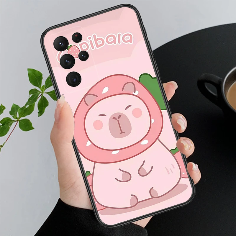 

Cartoon capybara Phone Case For Samsung A55 A16 A56 A36 A35 A15 A53 A54 A33 A34 A25 A05S A52 A52S A14 A24 A26 A71