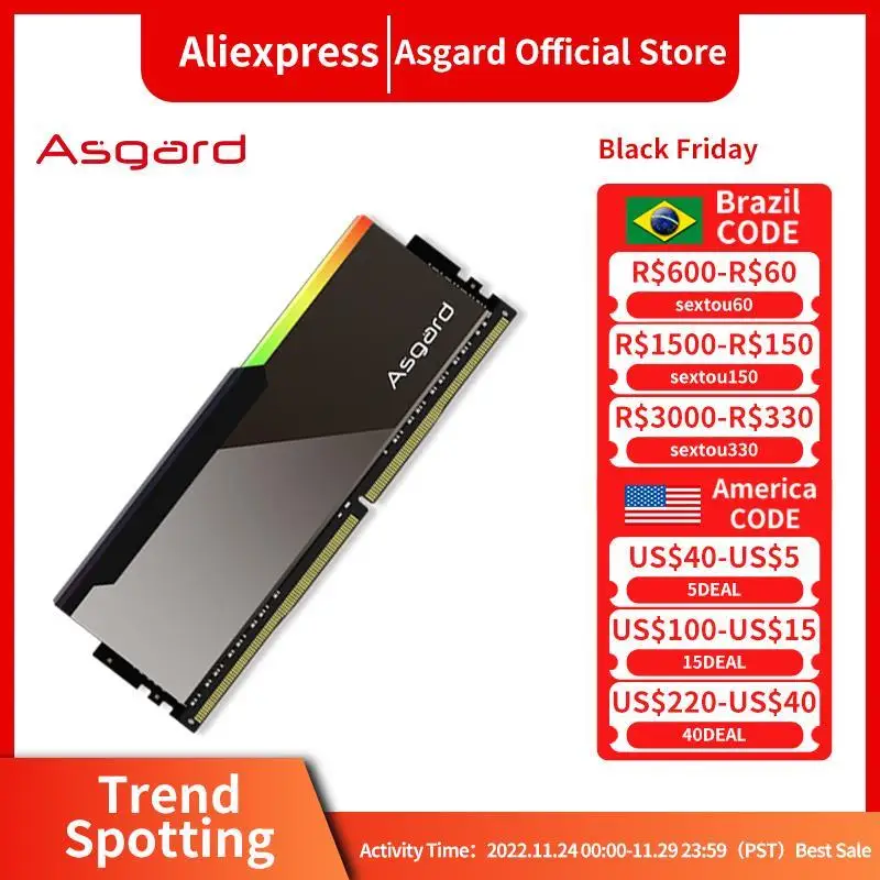 2025 Asgard Specially Selected B-die ddr4 ram 8GBx2 3600MHz 4000MHz V3 Series Memoria Ram DDR4 CL14 CL16 Memory Mirror Design