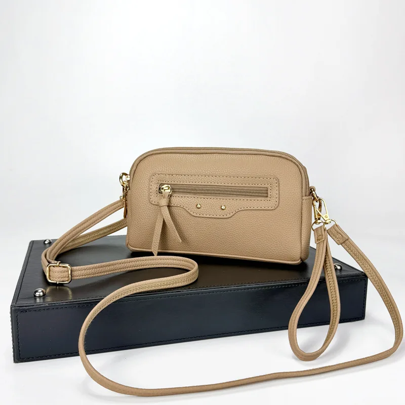 حقيبة أنيقة فاخرة للنساء 2025 حقائب ذات علامة تجارية جديدة حقيبة يد نسائية عالية الجودة حقيبة كتف البقرة العصرية #4