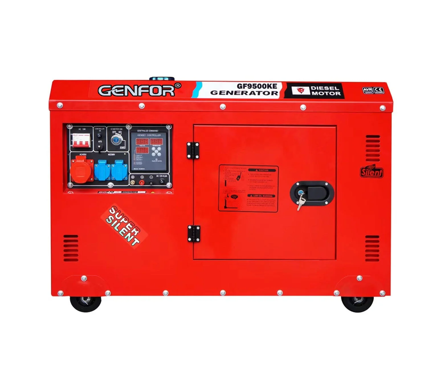 GENFOR  brand 8KW 9KW 380V 400V single phase and three phase  generator  generators AVR