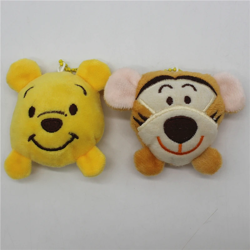 12PIECE Mike Sulley TIGGER Hello Kitty Plush Keychain POOH Plush Doll Toys Kuromi Wallet Bag Pendant Headphone Bag Gifts