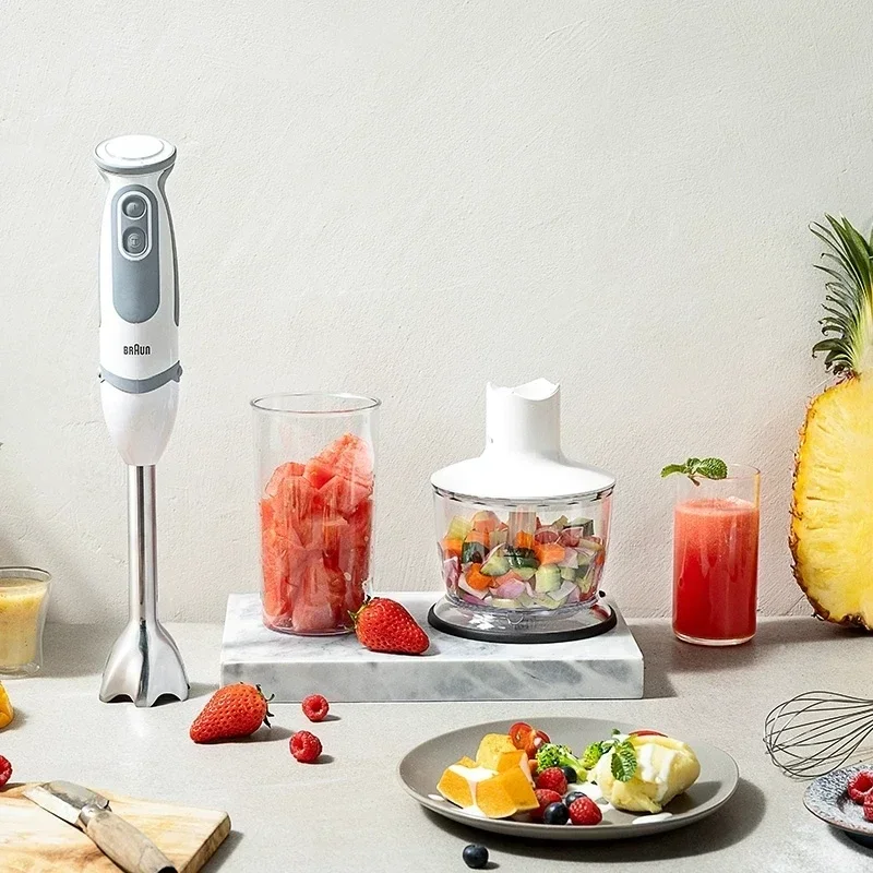 

Handheld Food Processor: Cooking Stick, Meat Grinder, Baby Food Blender, Juicer, and Mixer, All-in-One Kitchen Gadget