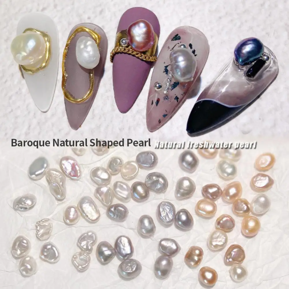 Nail Decorations Bright And Translucent Charm Pearl Jewelry Nail Products Nail Enhancement Natural Freshwater Pearls