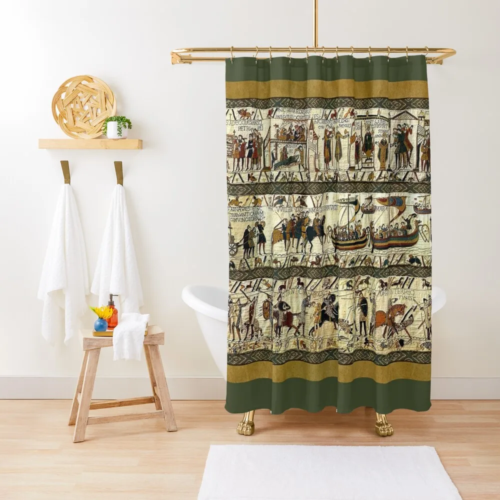 

Bayeux Tapestry Shower Curtain Bathroom And Shower Products For Bathroom Washable Waterproof Fabric Shower Anime Curtain