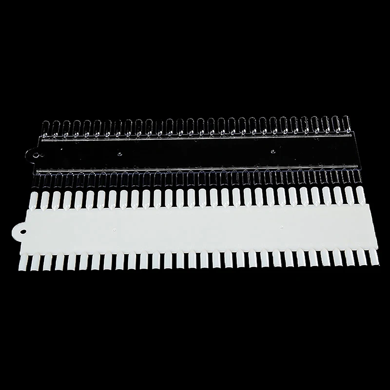 60Pcs/set False Nail Tips Nail Polish Palette Stand Show Tools Flat-Bottom Manicure Solid Plastics Nail Art Display Tools