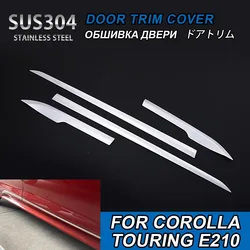 4 pcs Chrome Car Door Trim for Corolla Touring E210 2019 Auto Exterior Parts Stainless Steel Car Styling Accessories for TOYOTA