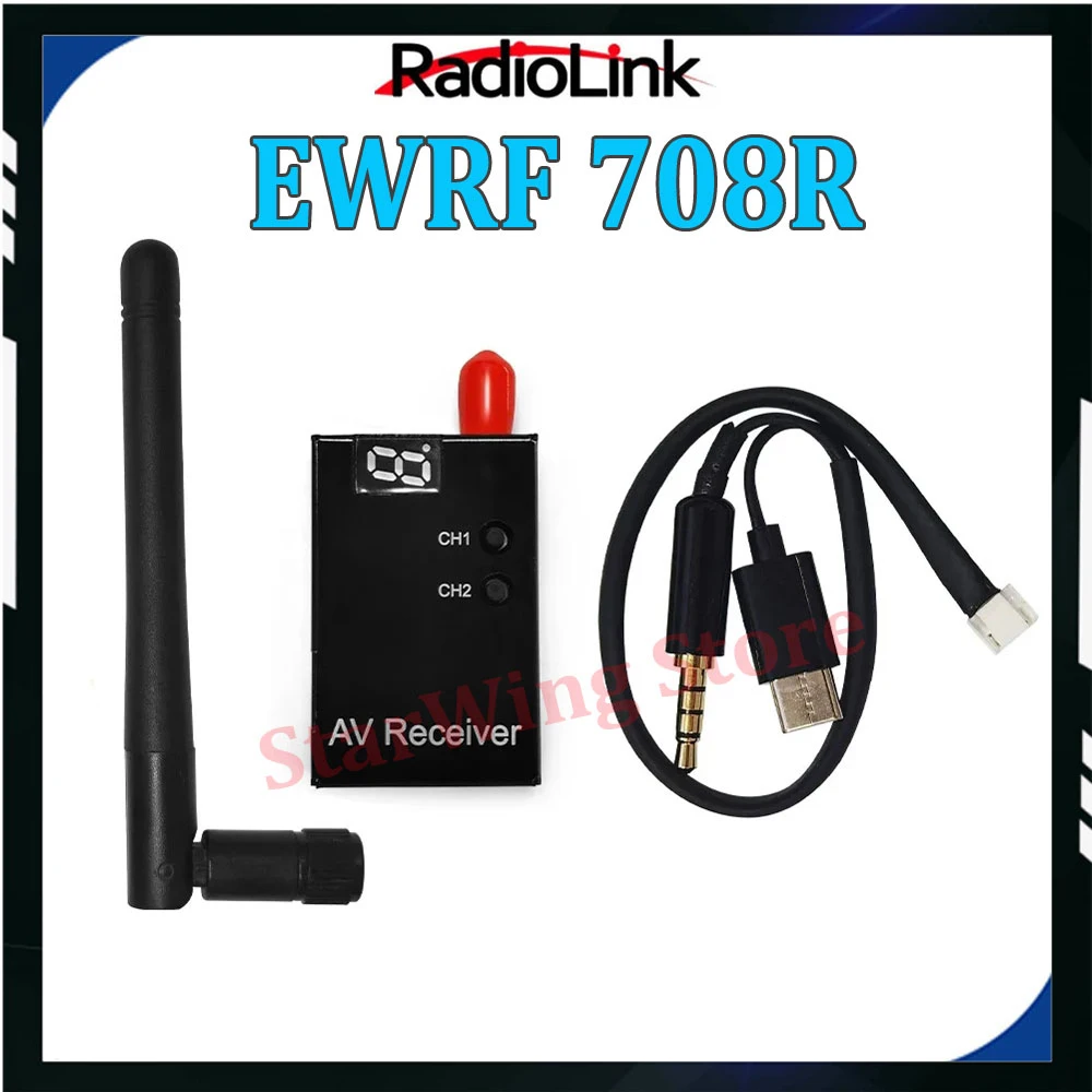 

Radiolink EWRF 708R 5.8G 48CH Wireless Audio/Video FPV Receiver Module for RC8X Transmitter