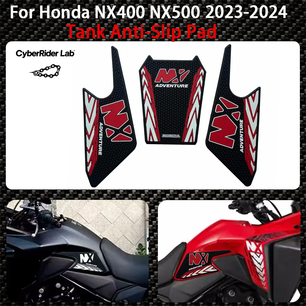 

NX500 Motorcycle tank anti-slip pad For Honda NX400 NX 400 NX 500 2023 2024 Knee grip tank traction pad sticker