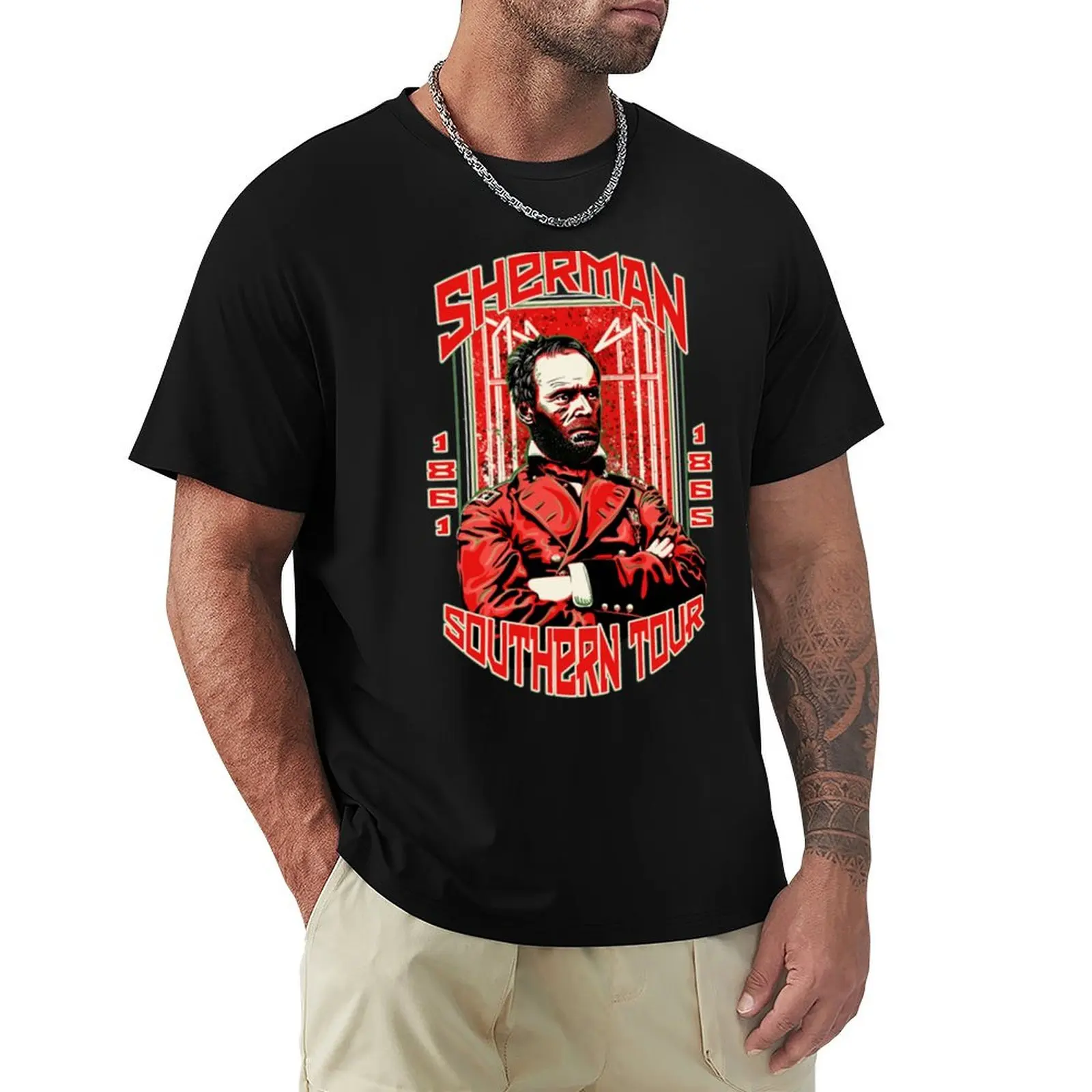General Sherman - The Southern Tour T-Shirt Durable Work Wear T-Shirt