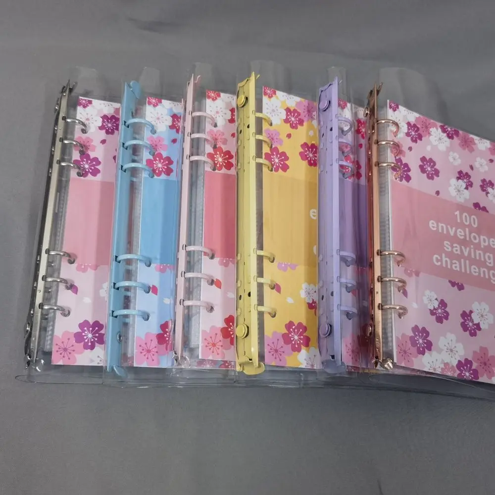 Financial Management 100 Envelope Savings Challenge Money Saving 100 Envelope 100 Envelope Challenge Binder Cherry Blossom PU
