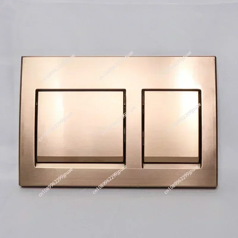 Rose gold Toilet Push Plate For Geberit Alpha 15 Chrome Dual Flush Plate Plastic Dual Flush Plate Bathroom Parts