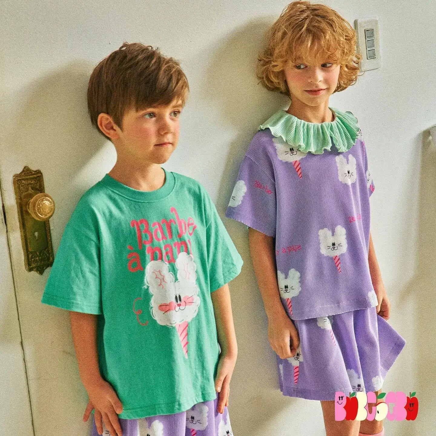 Conjunto de camiseta de algodón con estampado para hombre y mujer, camisa de muñeca para niños, ropa para hermano y hermana, novedad de verano 2024