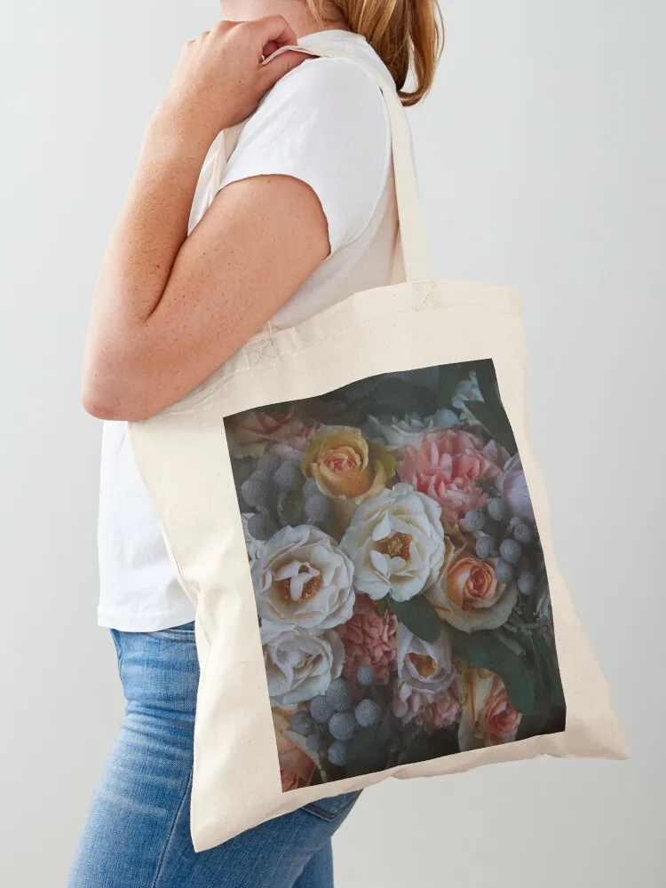 

Winter Blooms Tote Bag shopping bags foldable tote bag men Canvas bag for women for beach