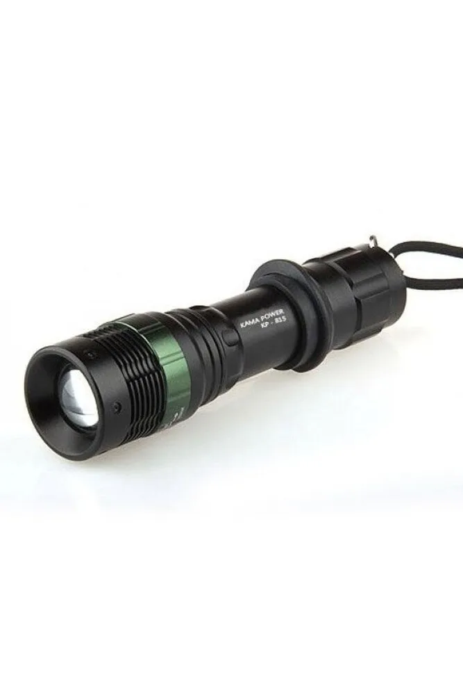 Km-815 800 Lumens rechargeable Zoomlu Metal Flashlight