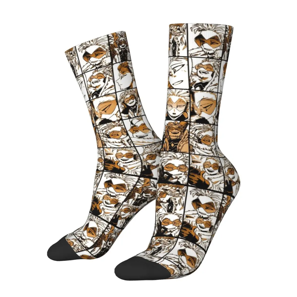 Happy Funny Male Men Socks Crazy My Hero Academia Hawks Manga Sock High Quality Women Sock Spring Summer Autumn Winter