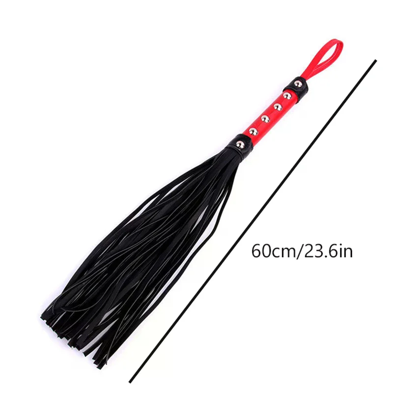 High Quality Pu Leather Pimp Whip Racing Riding Crop Party Flogger Hand Cuffs Queen Colourful Horse Riding Whip