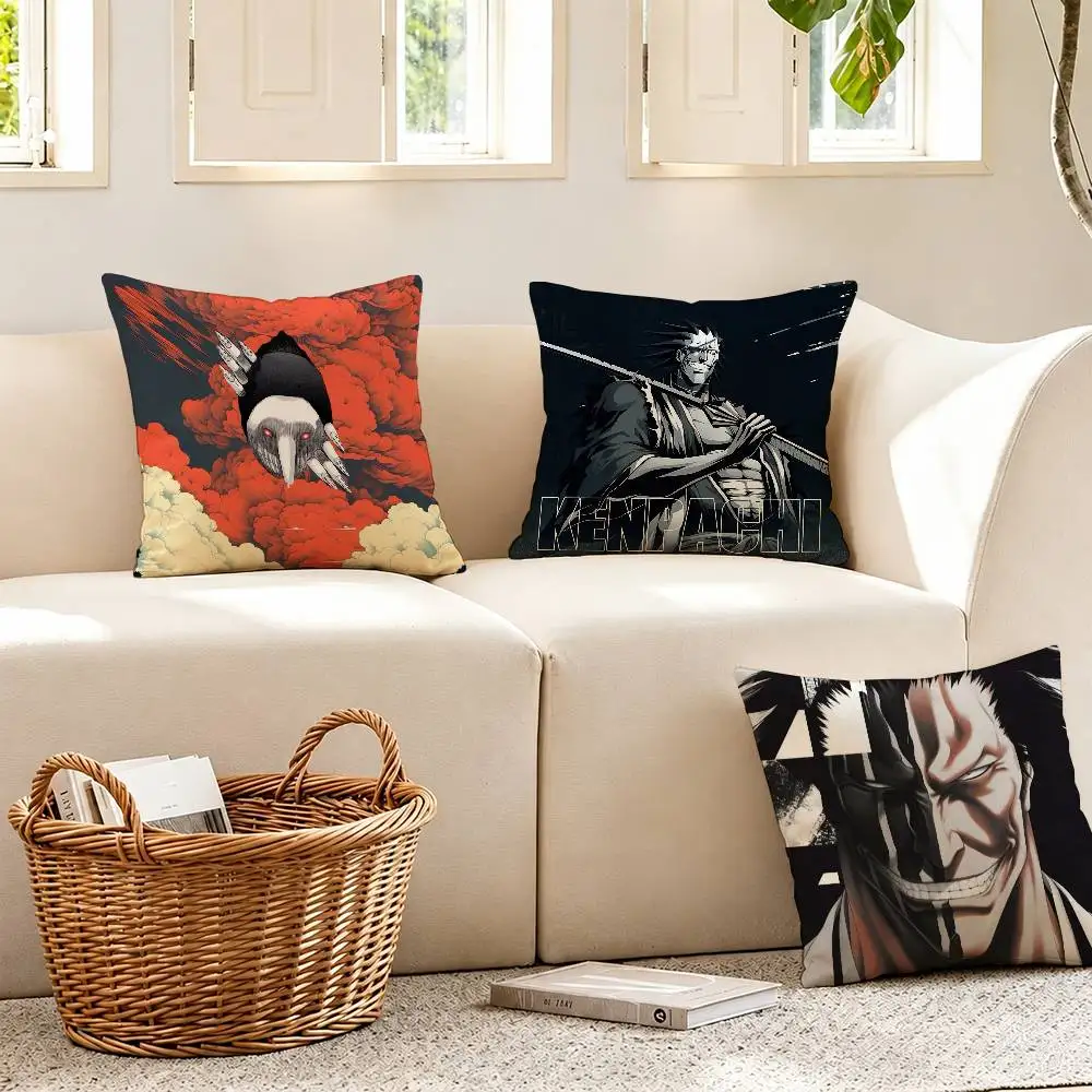 Anime Z-Zaraki cool boy Kenpachi Pillow Case for Sofa Living Room Home office Decor Protective Cover