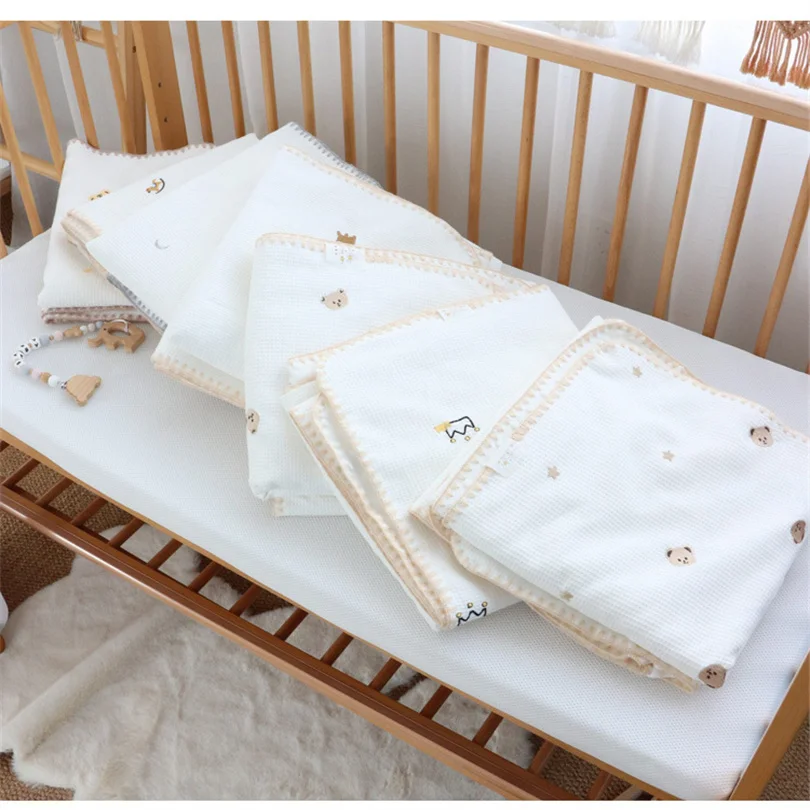 

Muslin Baby Blanket 120cm Organic Cotton Newborn Baby Swaddle Wrap Soft Infant Receiving Blanket Bedding Crib Stroller Blankets