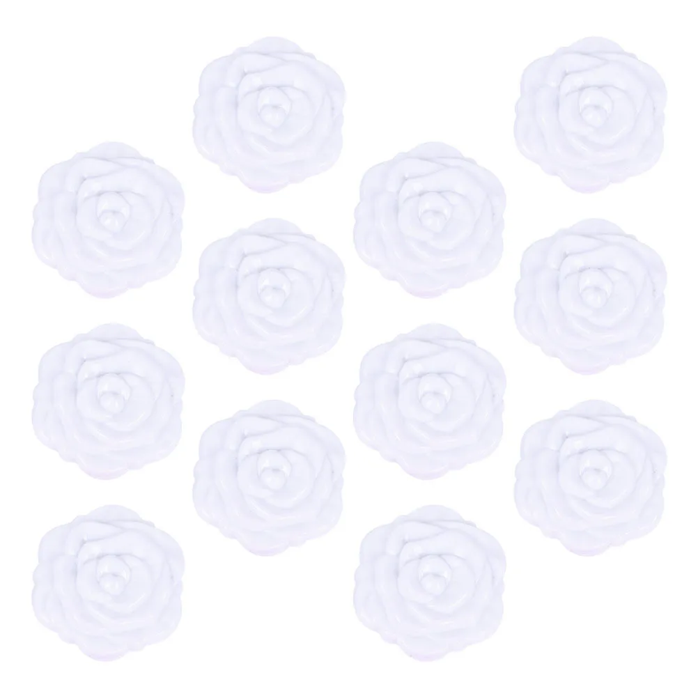 12Pcs Double-Side Foldable Rose Plastic Compact Makeup Mirrors Portable Pocket Mirror Travel Use Makeup Tool Pocket Mirror