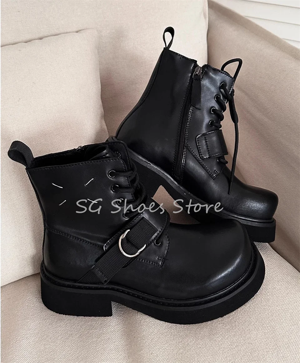 British Style High-Top Black Leather Chelsea Boots for Men Male Wester Cowboys Boots Fashion Catwalk Motorcycle Boots image 3