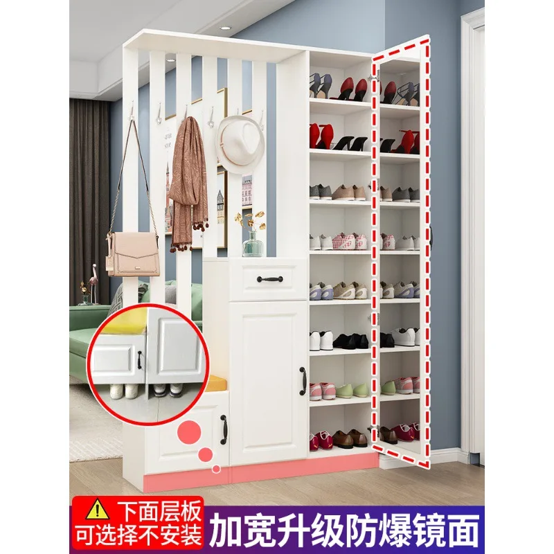 Entrance cabinet, shoe cabinet, integrated simple home screen, living room double-sided decoration, lobby partition cabinet