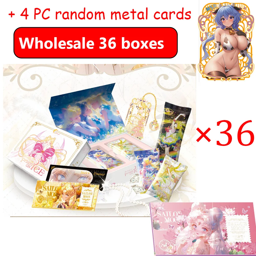 ZR- Card Sailor Moon Cards Anniversary Eternal Crystal Series Tcg Anime Girl Party Swimsuit Bikini Booster Box Doujin Toy Gift