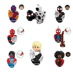 Bloques de construcción G0124 para niños, juguete de ladrillos para armar figuras de acción de Spiderman, Gwen stacy, ideal para regalo