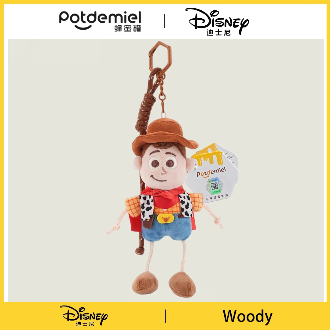 Llavero de Peluche de Woody de Toy Story de Disney, Muñeco de Peluche Creativo, Colgante para Bolsa, Adorno Colgante, Regalo para Fans de la Animación