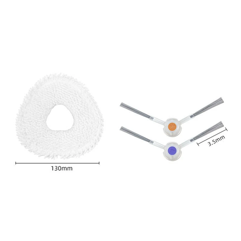 Para narwal j4 lite robô aspirador de pó acessórios substituição escova lateral mop panos almofada pano peças reposição acessórios