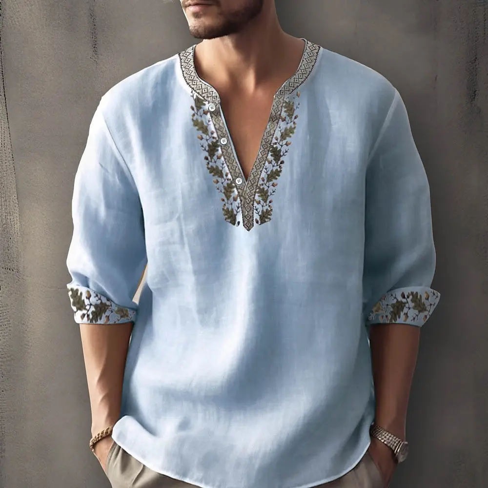 تي شيرت ريترو للرجال مطبوع ثلاثي الأبعاد بأكمام طويلة، تي شيرت علوي للملاحة كبير الحجم، ملابس رجالية، ملابس شارع فاسق