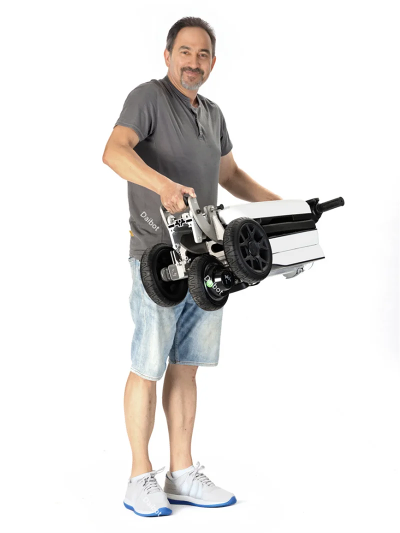 Leichter, zusammenklappbarer Reise-Mobilitäts-Elektroroller für ältere Menschen mit Behinderungen, 48 V, 350 W, 3-Rad-Elektro-Dreirad für Erwachsene, faltbar – Detail 21