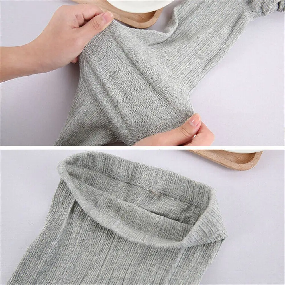 Women Fashion Wool Pants Ladies Warm Thick Chunky Cable Ribbed Knitted Leggings Skinny Wool Pants Ribbed Knitted Socks