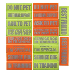 IN TRAINING  Reflective IR Emblem Hook Fastener Patch SERVICE DOG Badge Morale Sew On Patches Badge for Dog Harness