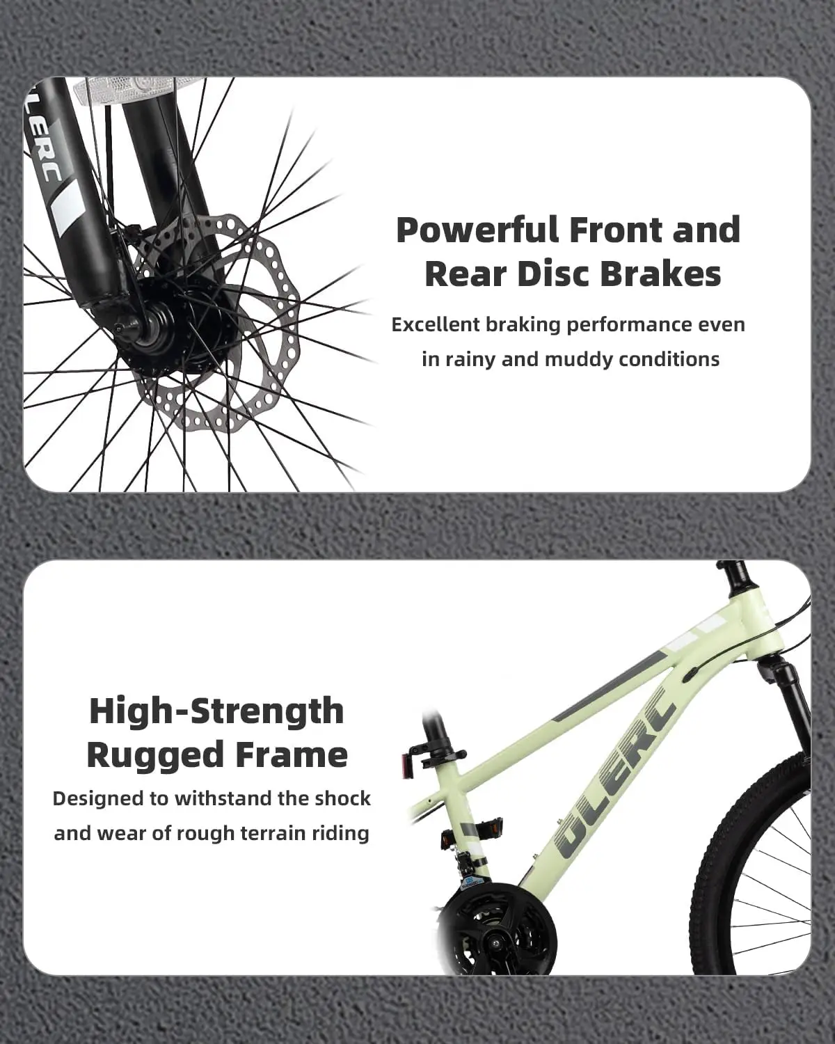 20 24 Inch Kids Bike, Kids Mountain Bike for Boys and Girls Ages 6-14, 21-Speed Skyline Bicycle with Front Suspension and Disc B