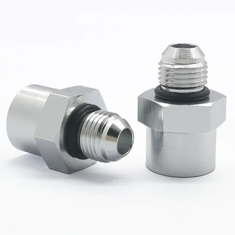 2 قطعة تركيبات متخصصة من الألومنيوم إلى AN6 لـ GM OBS إرسال M16 x 1.5 إلى -6AN تركيب مع حلقة مطاطية لتركيب الإرجاع
