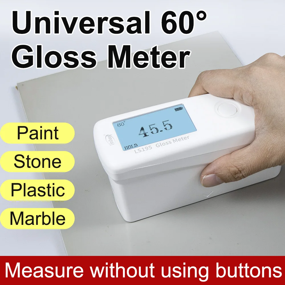 LS195 200GU PC Software Gloss Meter 60 Glossmeter for Paint Glossy Test Equipment Single Angle Sheen Gloss Meter for Stone