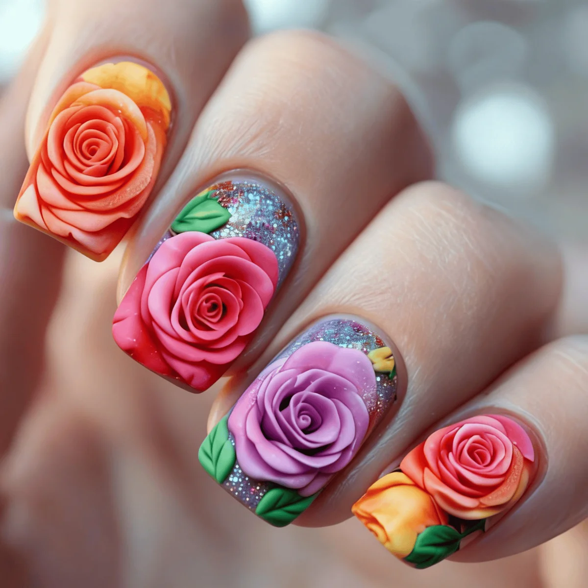 

24pcs color gradient roses, anniversary gift, perfect gift for ladies, birthday gift, holiday gift