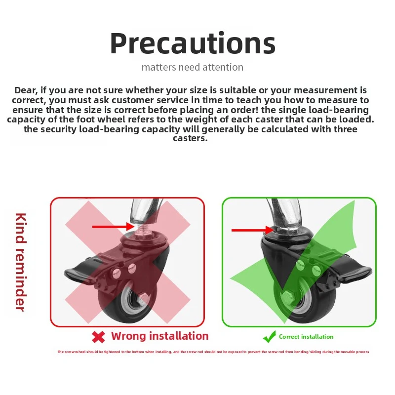 Roda resistente 2.5-4 polegadas universal acessórios rodas com freios roda direcional móveis rodízios polia silenciosa