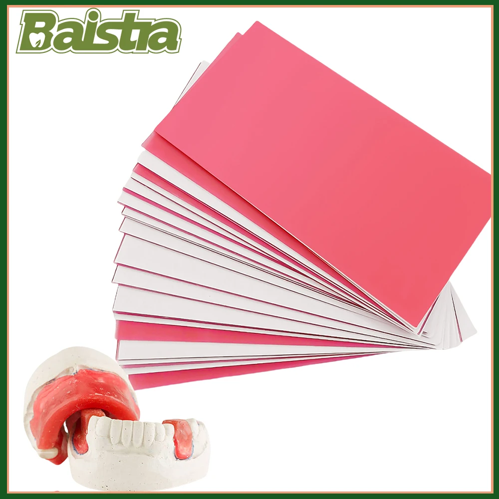 

18PCS Dental Base Plate Wax Molding Casting Red Wax Sheet Denture Utility Bite Casting Lab Dentist Auxiliary Material AZDENT