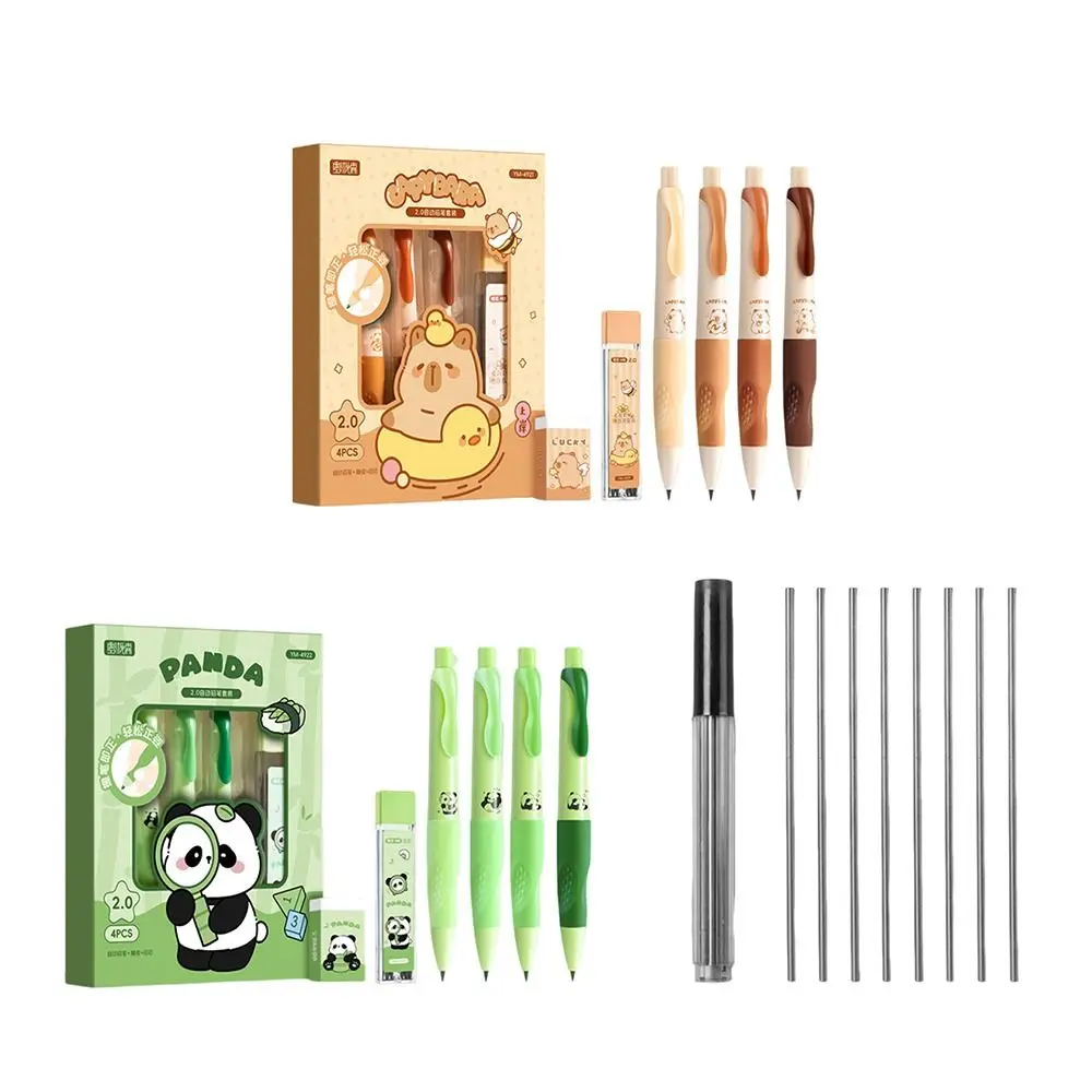 

Correct Holding Pen Posture Mechanical Pencil Eraser Set Students Drawing Sketching 2.0mm HB Lead Propelling Pencil