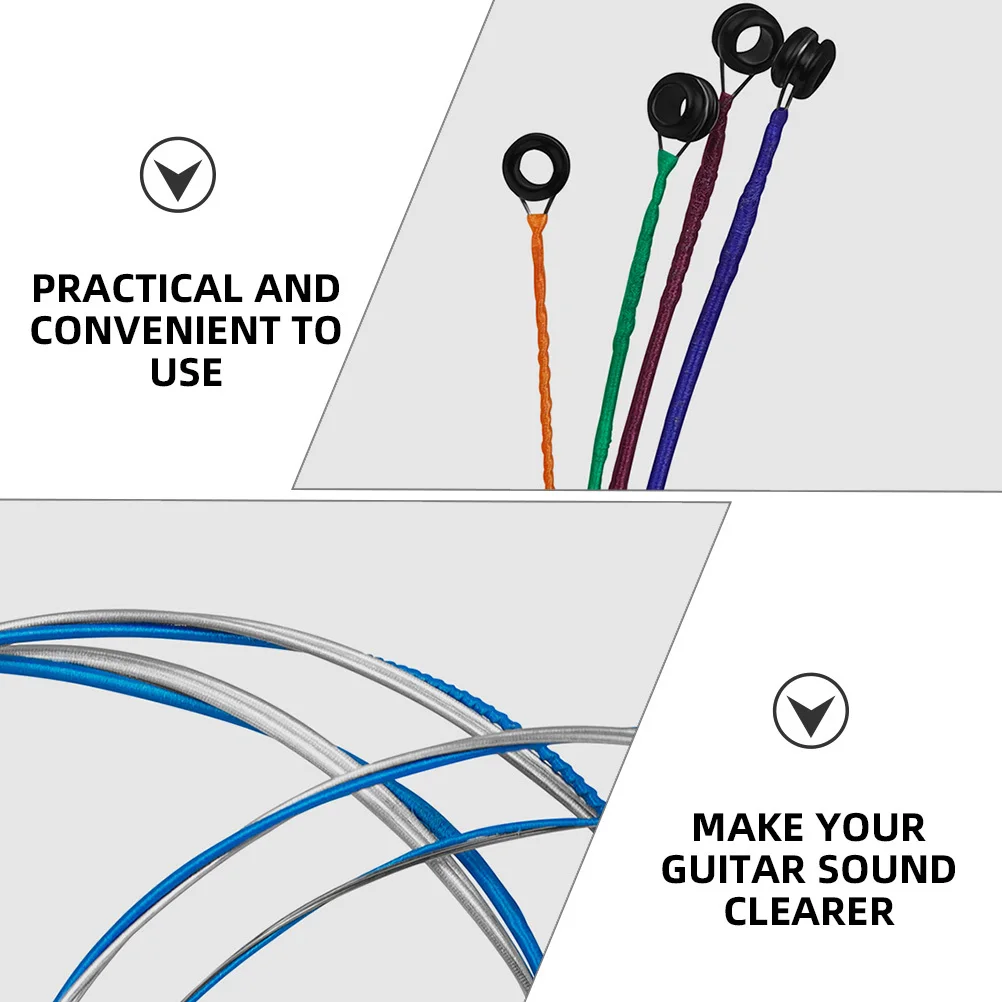 

4Pcs Violin Strings Set Universal Copper Alloy Metal Cores Clear Tone Replacement Strings for Violin Metal Cores