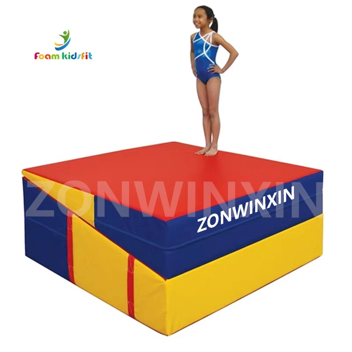 Factory Supply Customized Gymnastics Equipment Gymnastics Mat Jumbo Folding Deluxe Incline Mat 60