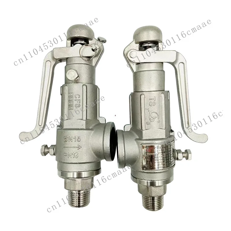 A28H stainless steel medium safety valve, suitable for water, air, gas ex-factory price pneumatic other valves are available