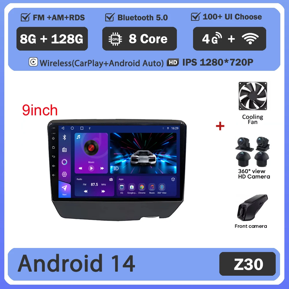 Android 16 Voor Toyota Vitz Yaris Echo 1999-2005 Carplay Auto Radio Multimedia Video Player Navigatie GPS Geen 2Din 2 Din DVD