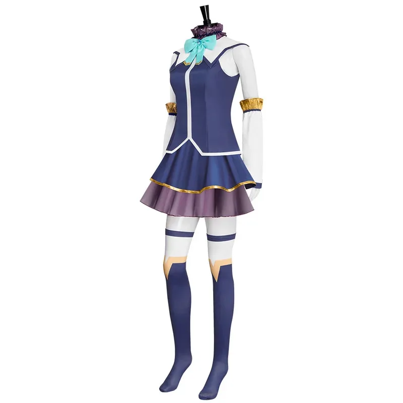 

Aqua Cosplay Costume Anime Konosuba: An Explosion on This Wonderful World! Role Play Halloween Carnival Dressing For Women yj4k